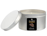 Chocolate Scented Candle in Silver Tin